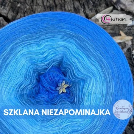 Motek ombre SZKLANA NIEZAPOMINAJKA - bawełna/akryl