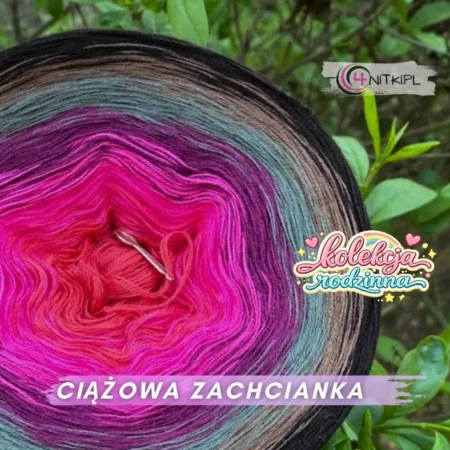 Motek ombre CIĄŻOWA ZACHCIANKA - bawełna/akryl