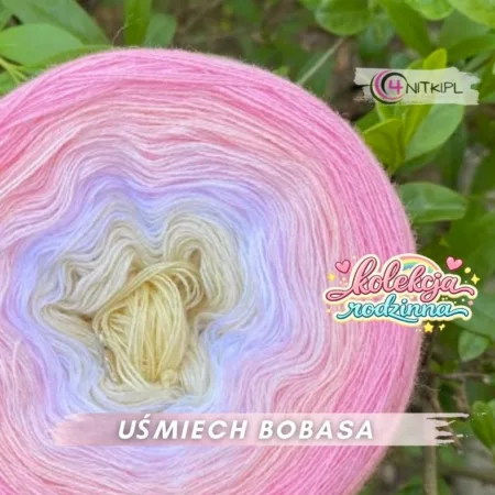 Motek ombre UŚMIECH BOBASA - bawełna/akryl