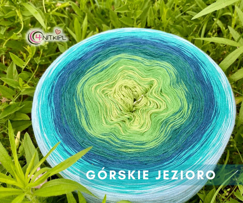 Motek ombre GÓRSKIE JEZIORO - bawełna/akryl