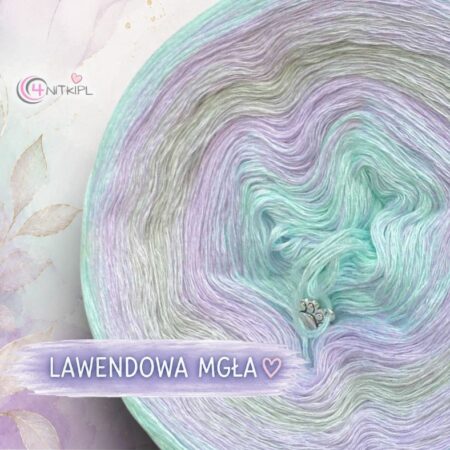 Motek ombre LAWENDOWA MGŁA - bambus/bawełna