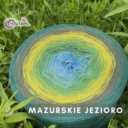 Motek ombre MAZURSKIE JEZIORO - bawełna/akryl
