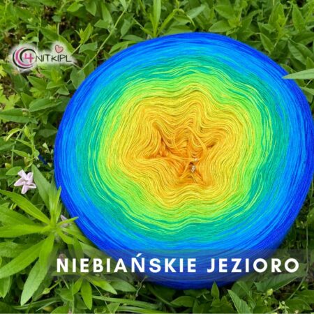 Motek ombre NIEBIAŃSKIE JEZIORO - bawełna/akryl