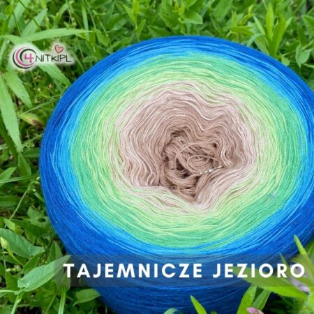 Motek ombre TAJEMNICZE JEZIORO - bawełna/akryl