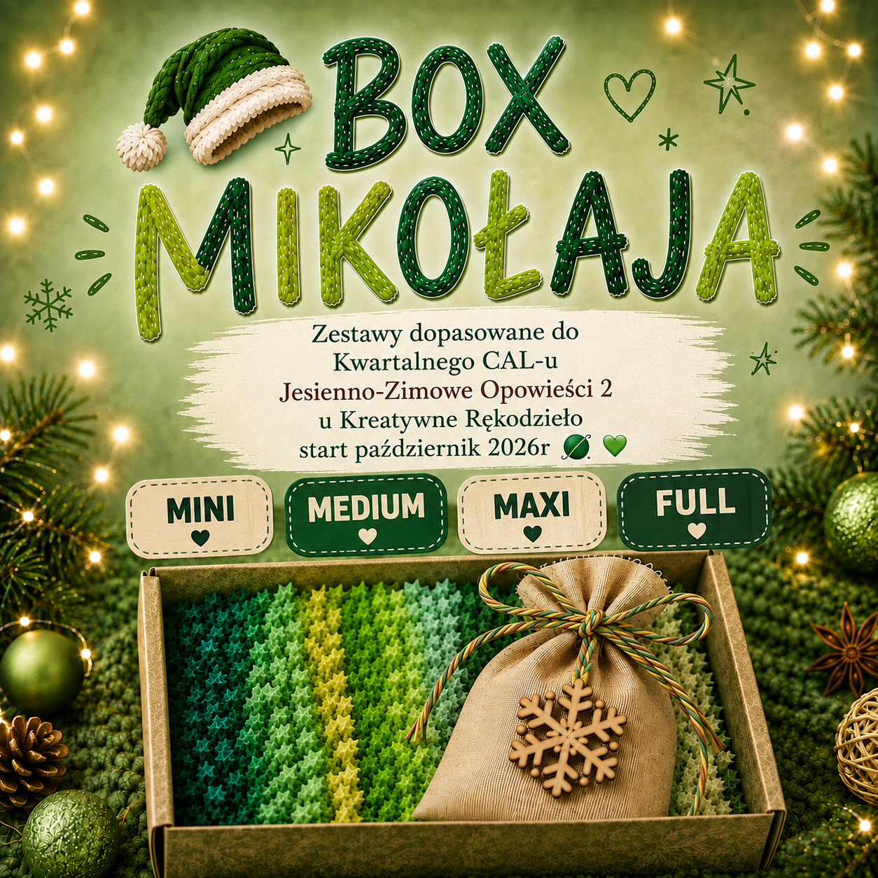 Box MIKOŁAJA bawełna/akryl