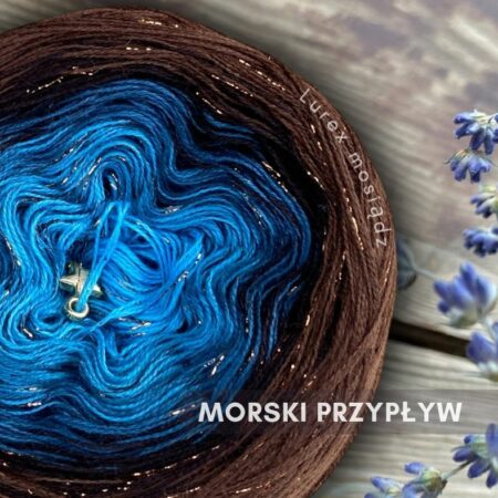 Motek ombre MORSKI PRZYPŁYW - bawełna/akryl
