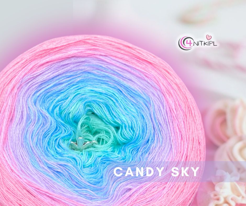 Motek ombre CANDY SKY - bawełna/akryl